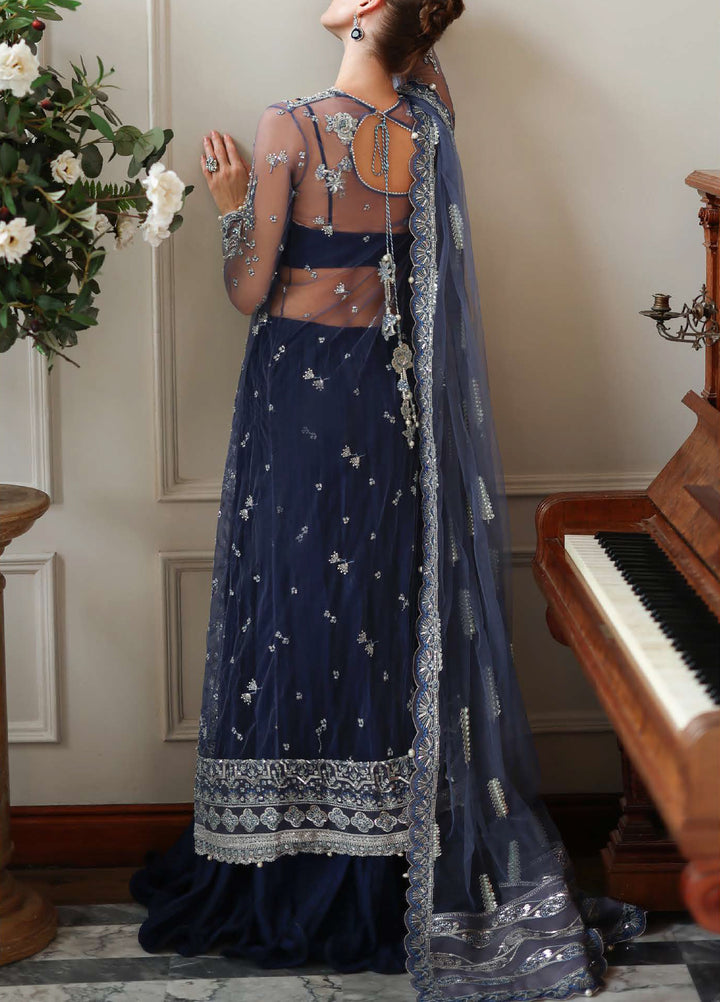 The Muse by Mushq Unstitched Organza Embroidered Suits 3 Piece MU26TM Veronica - Wedding Collection