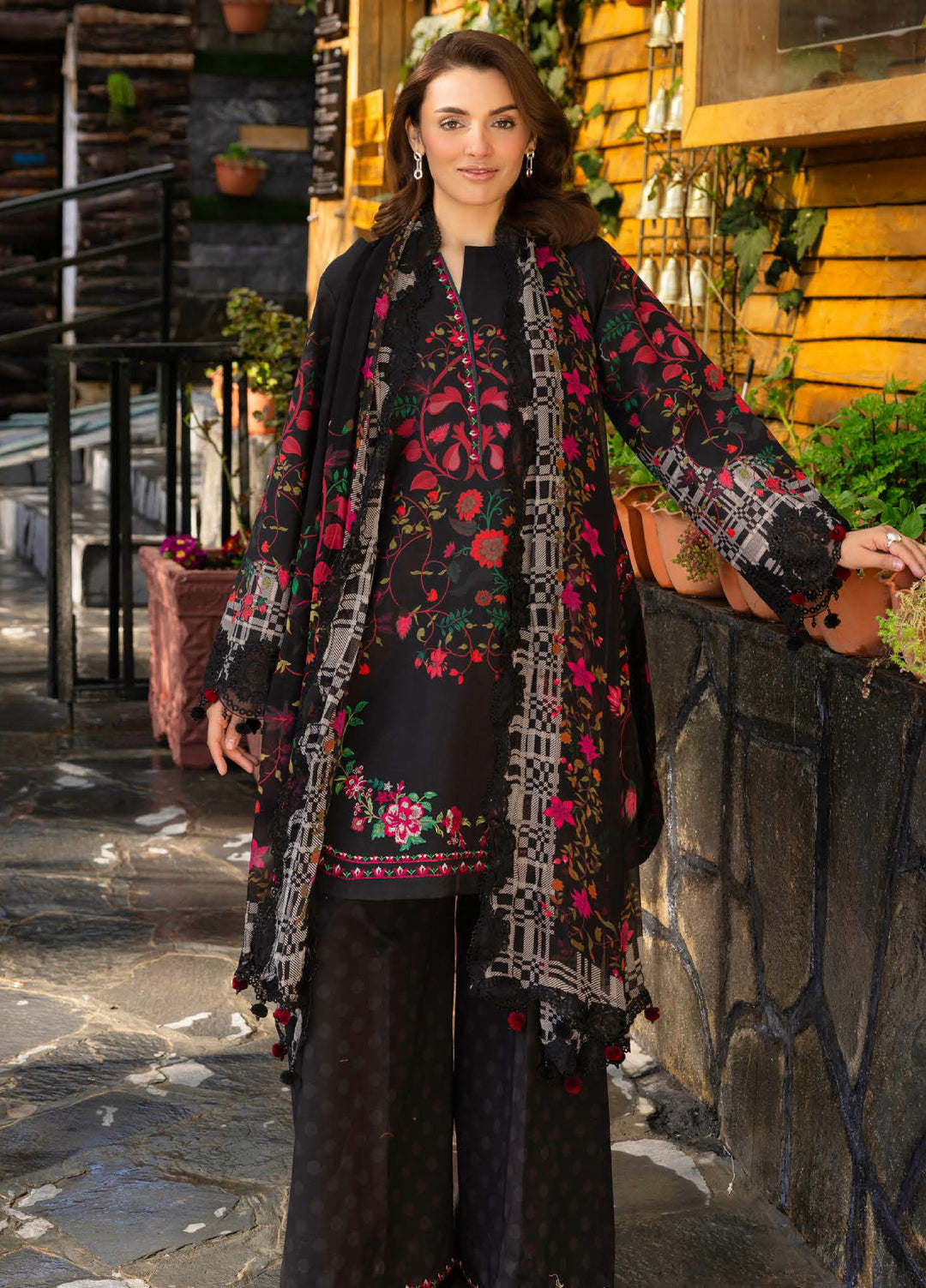 Rang e Bahar by Charizma Unstitched Embroidered Lawn 3 Piece Suit CHR26ULR CRB6-11 - Summer Collection