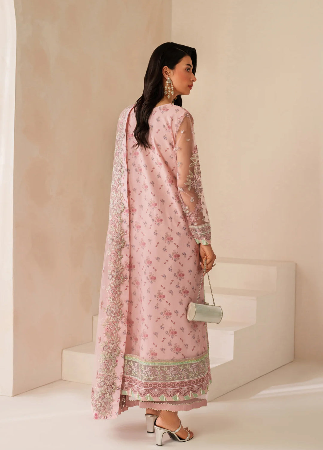 Xenia Formal Unstitched Luxury Net Suits 3 Piece XE25FL Ashal - Formals Collection