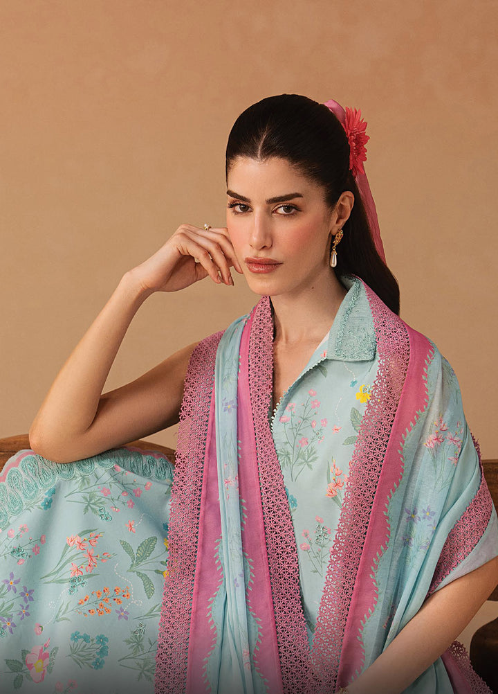 Haze A Prints by Afrozeh Unstitched Printed Lawn 3 Piece Suit AF26UAP Sunlaced Plum FWU-110 - Summer Collection