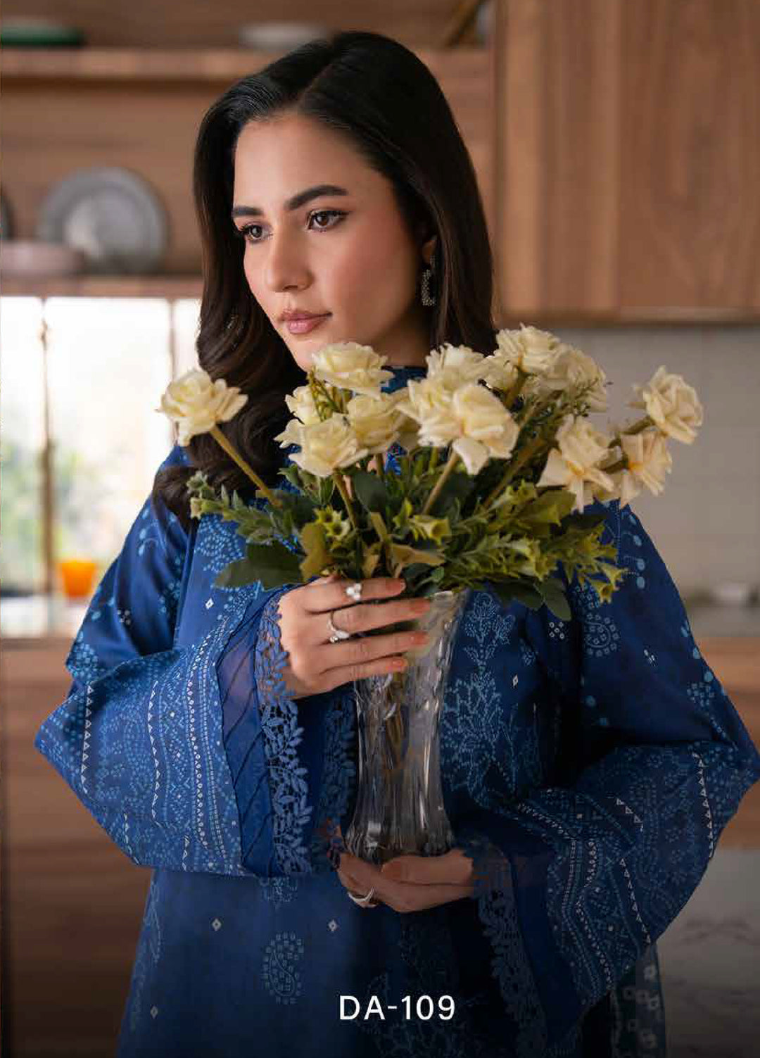 Daria Chunri by Nureh Unstitched Embroidered Lawn 3 Piece Suit NU26UDC DA-109 - Casual Collection