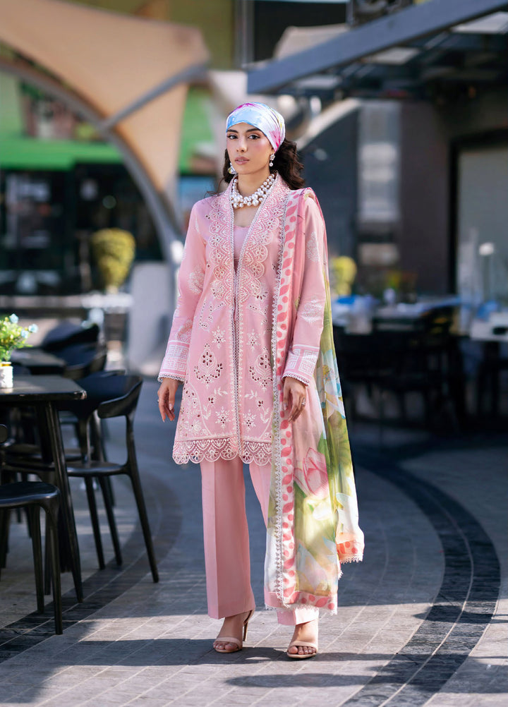 Broadway by Mahnur Unstitched Embroidered Lawn 3 Piece Suit MN26UB BW-008 - Summer Collection