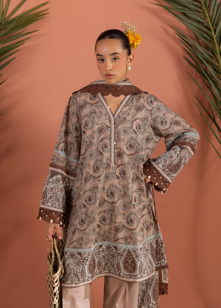 Bagheecha by Gul Ahmed Unstitched Printed Lawn 3 Piece Suit GA26ULB CL62449 - Casual Collection