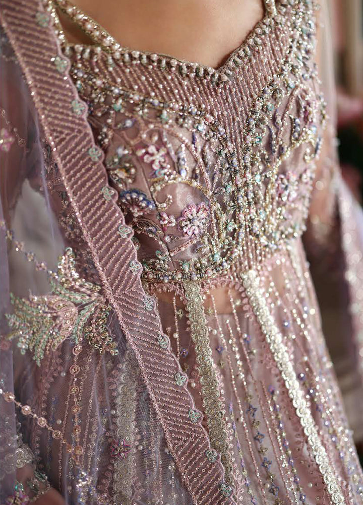 The Muse by Mushq Unstitched Net Embroidered Suits 3 Piece MU26TM Dianna - Wedding Collection