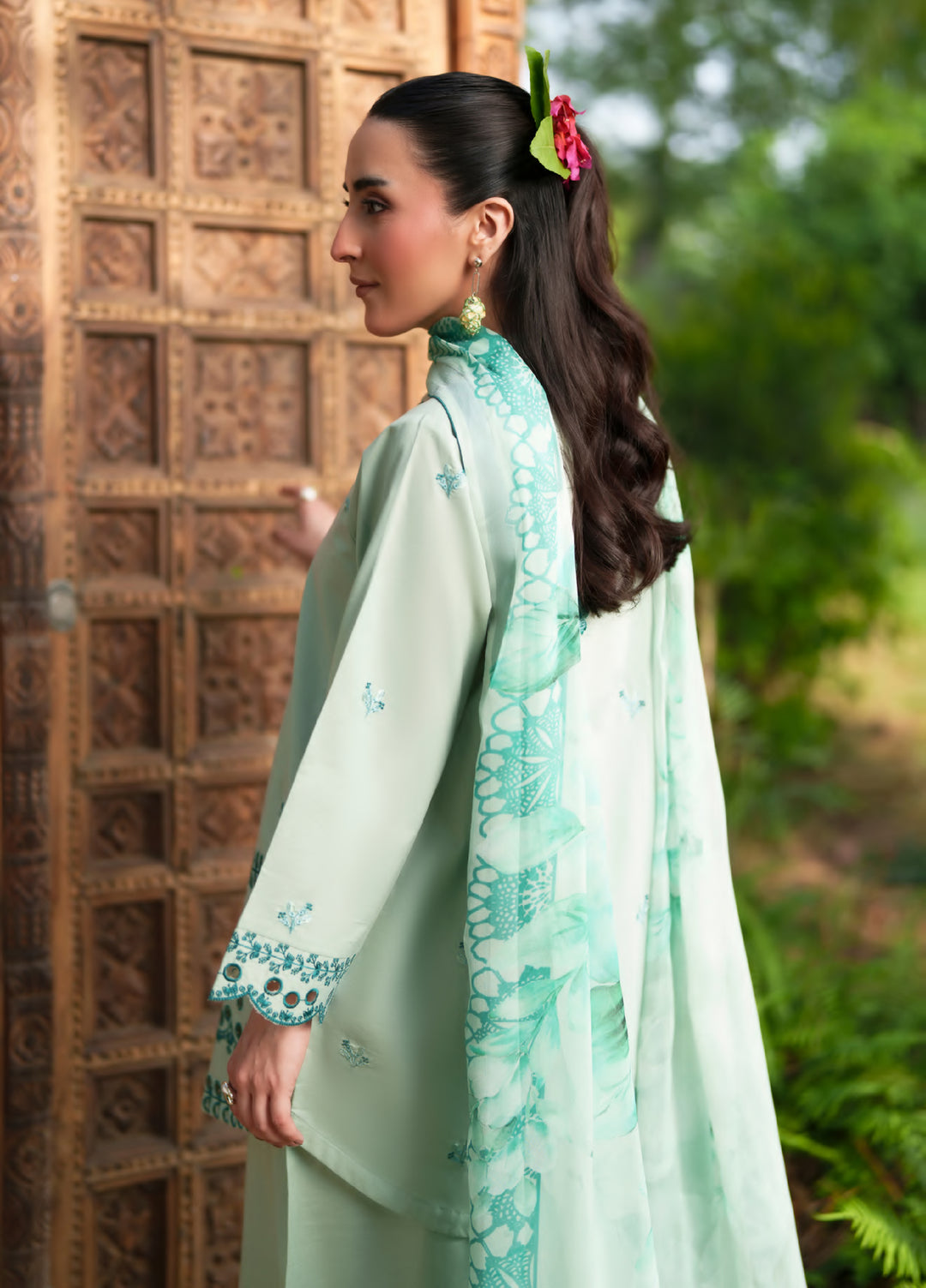 Golden Enara by Rashid Textiles Unstitched Embroidered Lawn 3 Piece Suit RT26ULG 3705 - Casual Collection