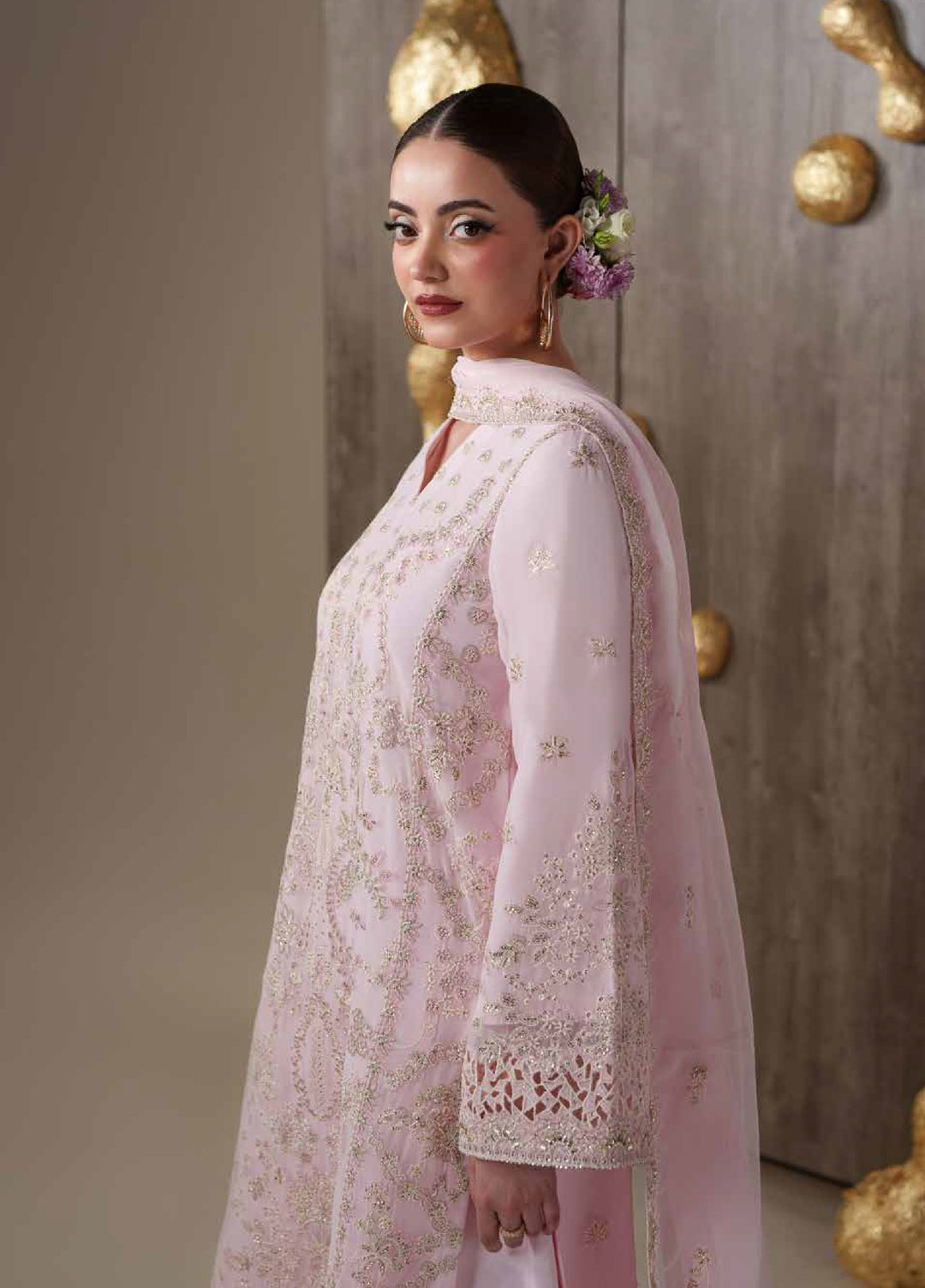 Nouvelle by Emaan Adeel Unstitched Embroidered Chiffon 3 Piece Suit EA26UNC Luxe - Festive Collection