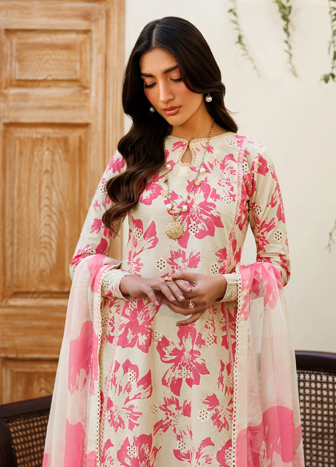 Amani by Zarif RTW Embroidered Lawn 3 Piece Suit ZR26PAL Bitah - Eid Collection