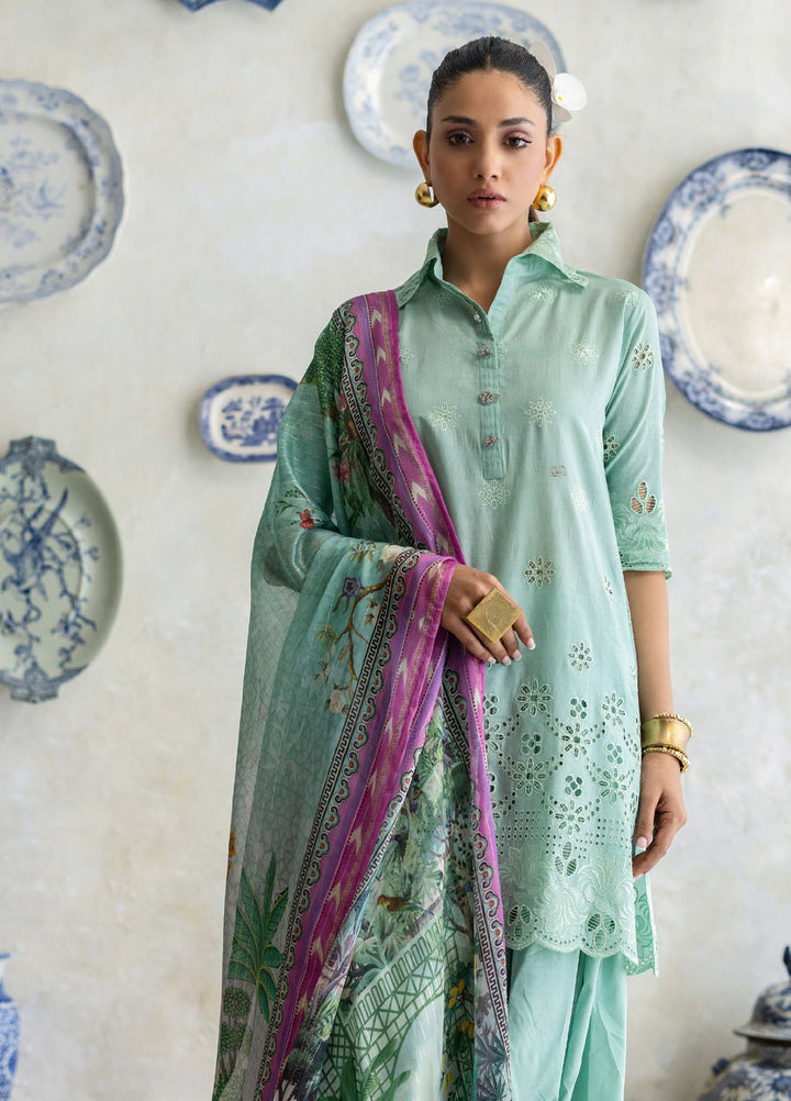 Freesia by Gul Ahmed Unstitched Embroidered Lawn 3 Piece Suit GA26UFL S-62013 - Summer Collection
