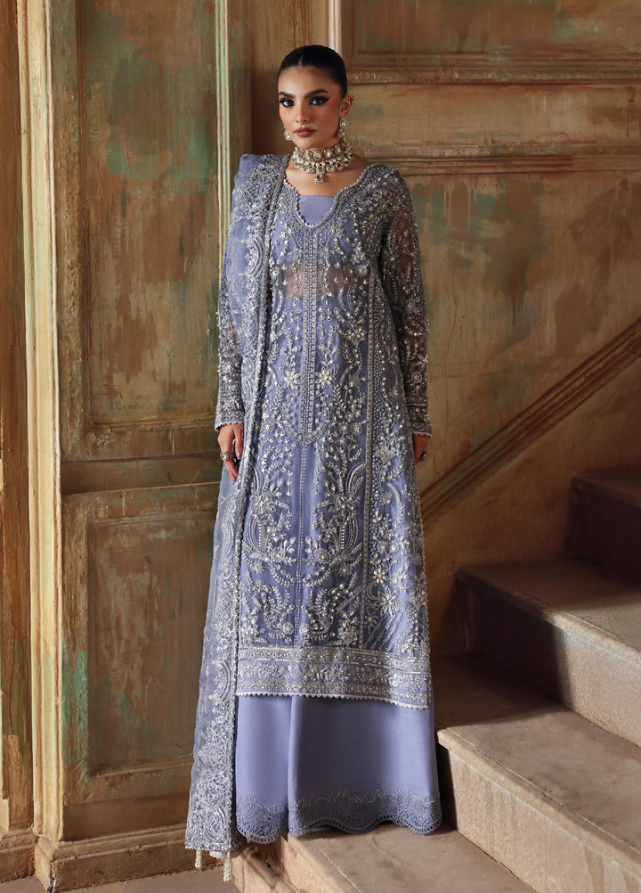 Zyra Unstitched Embroidered Organza 3 Piece Suit ZY26UW D-5 Diana - Wedding Collection