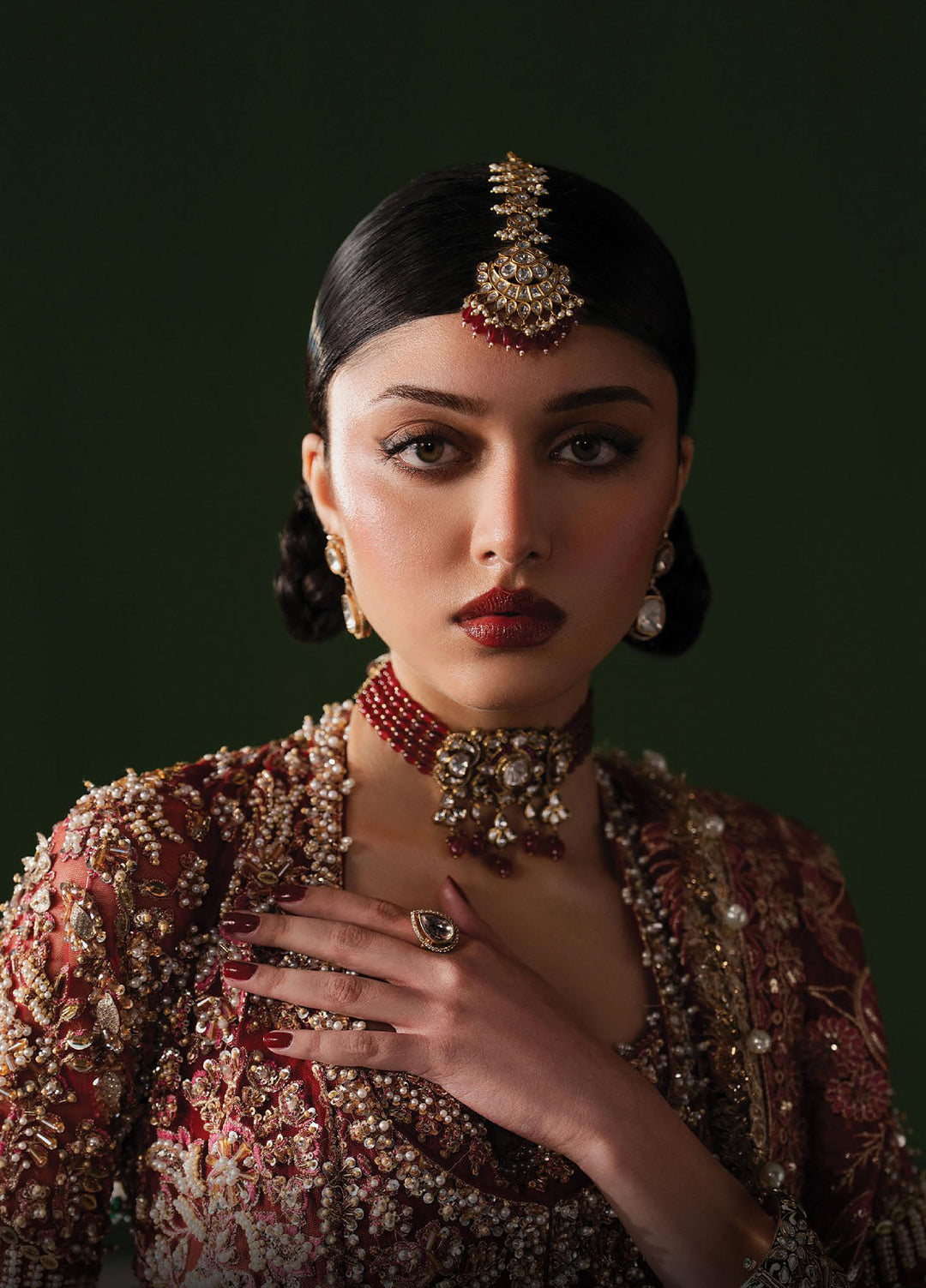 The Brides Edit by Afrozeh Unstitched Embroidered Net 3 Piece Suit AF26UBE D-06 Rosaline - Wedding Collection