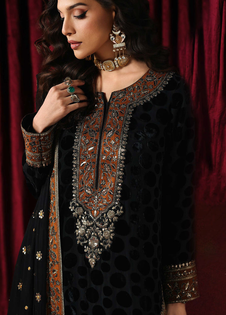 Signora by Charizma Unstitched Velvet Embroidered Suits 3 Piece CRZ25SV CVT5-14 - Festive Collection