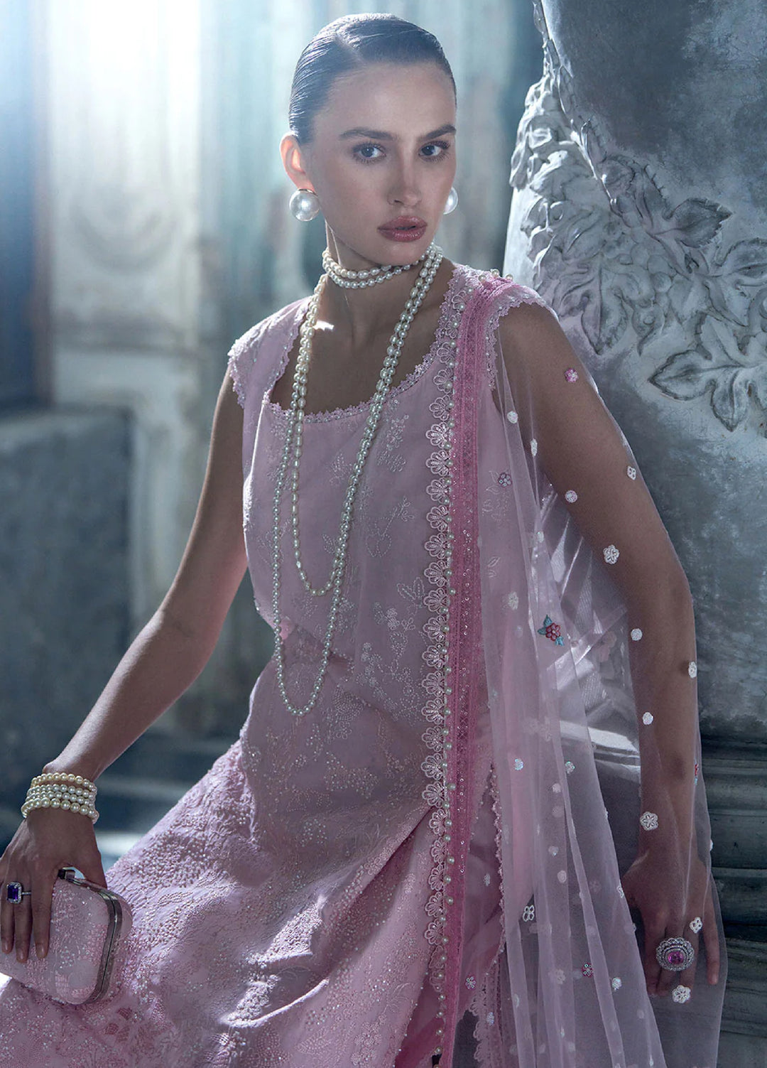 Sobia Nazir Unstitched Embroidered Luxury Lawn 3 Piece Suit SN26ULE D-07 B - Eid Collection