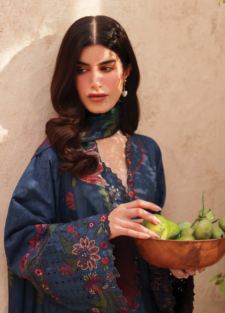 Iznik Unstitched Embroidered Lawn 3 Piece Suit IZ26ULE EL-01 - Eid Collection