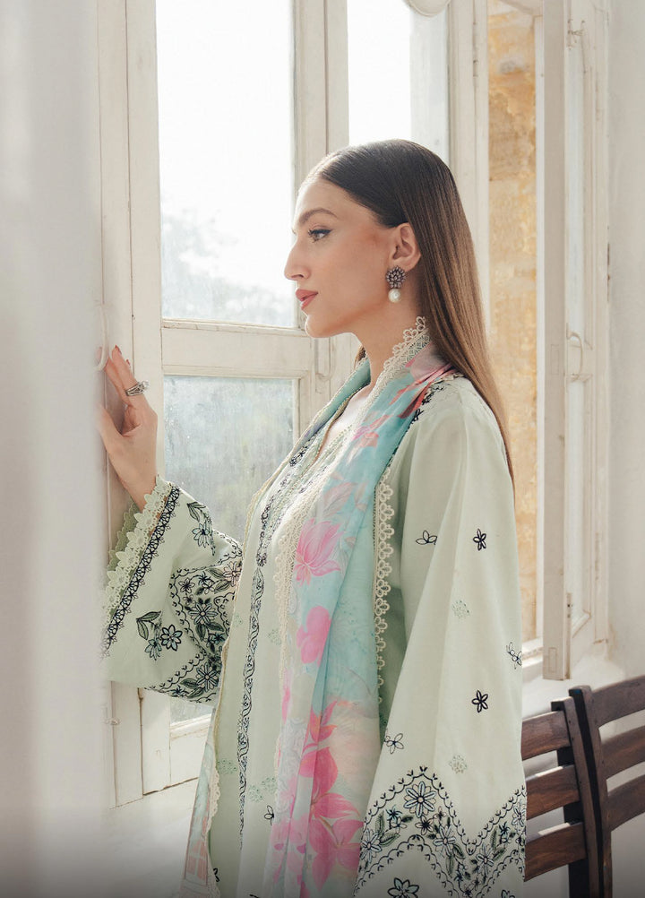 Daybreak by Afrozeh Unstitched Printkari Embroidered Lawn 3 Piece Suit AF26UDB D-6 DEWLIT - Summer Collection
