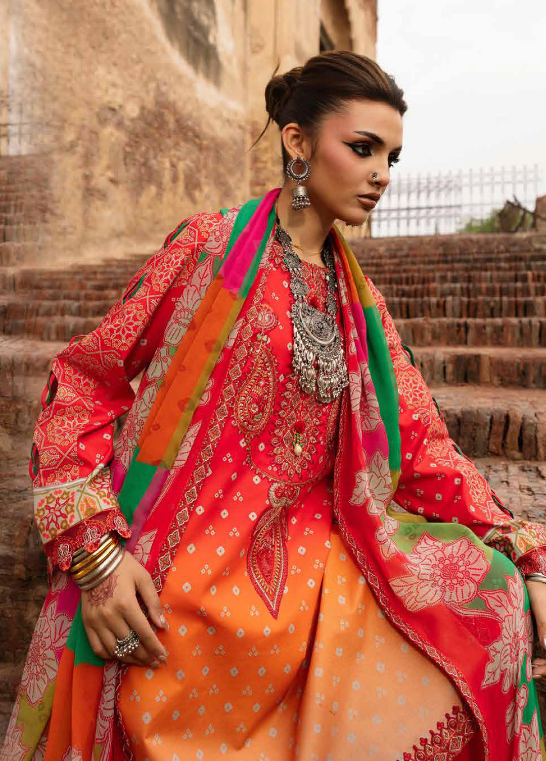Chunri by Charizma Unstitched Embroidered Lawn 3 Piece Suit CHR26UCL CHN6-06 - Summer Collection