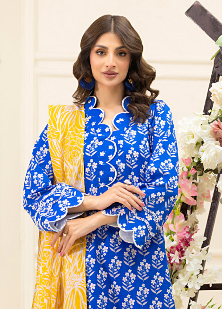 Salina by Regalia Textiles Unstitched Digital Printed Lawn 3 Piece Suit RG26SUVII D-1 - Summer Collection