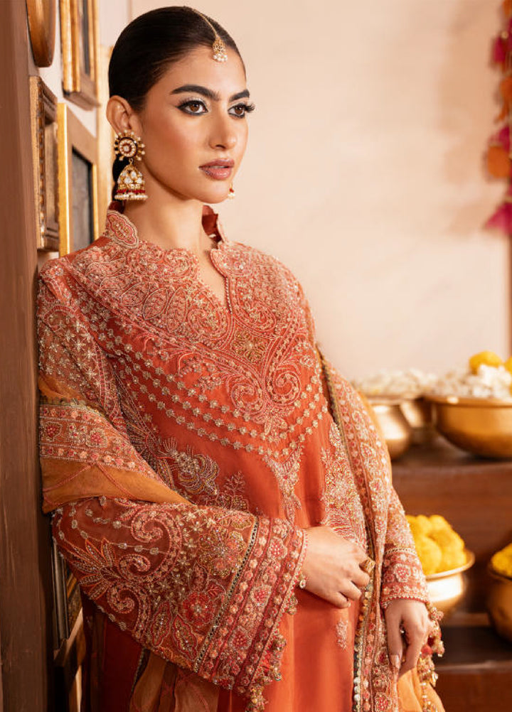 Push Pawan by Zarizaa Unstitched Embroidered Organza 3 Piece Suit ZZ26UPP D-3O Tarannum - Wedding Collection