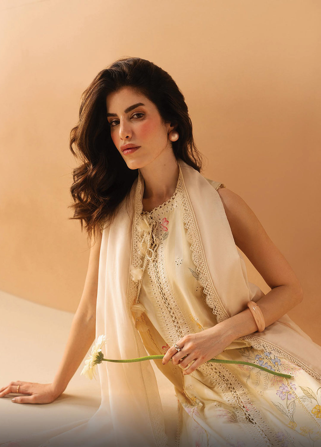 Haze A Prints by Afrozeh Unstitched Printed Lawn 3 Piece Suit AF26UAP Hazelen Yellow FWU-104 - Summer Collection