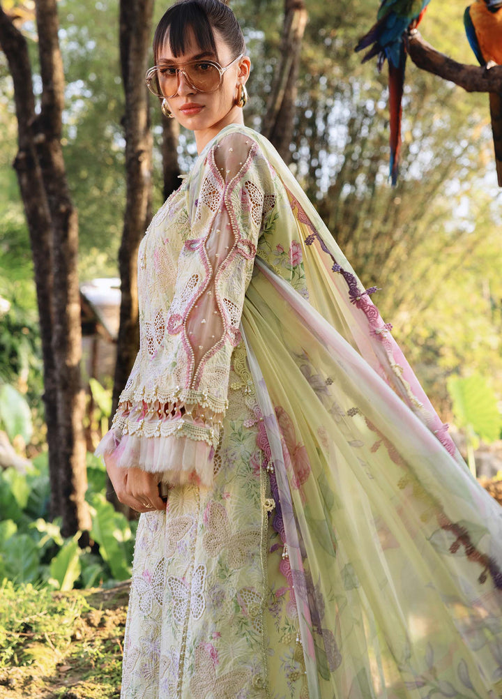 M Prints by Maria B Unstitched Printed Lawn 3 Piece Suit MB26UMP D-01 B - Summer Collection