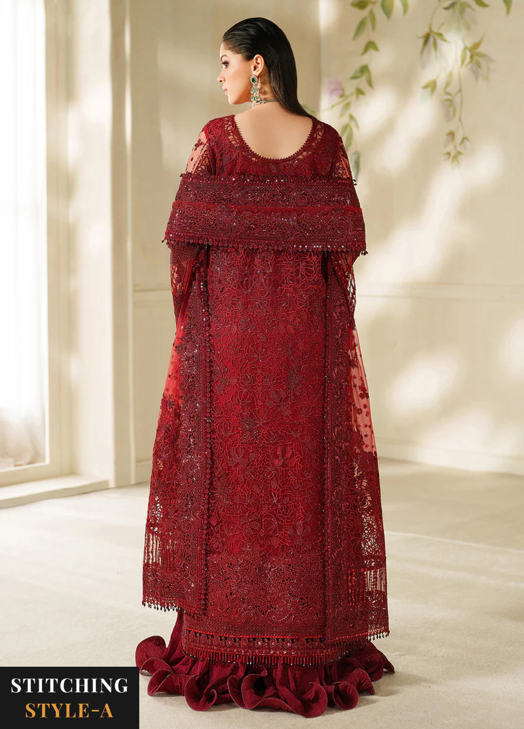 Chantelle by Baroque Unstitched Embroidered Organza 3 peice BQ25CF V14- D 01 - Formals Collection