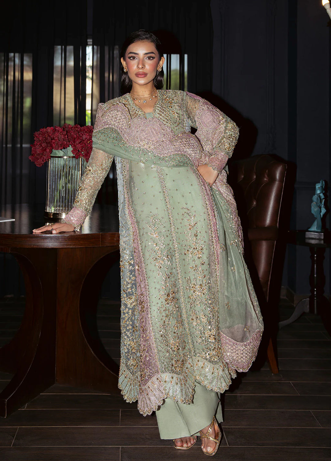 Pari Naaz by Neeshay Embroidered Net Suits Unstitched 3 Piece NSH25PW Meerab - Formals Collection