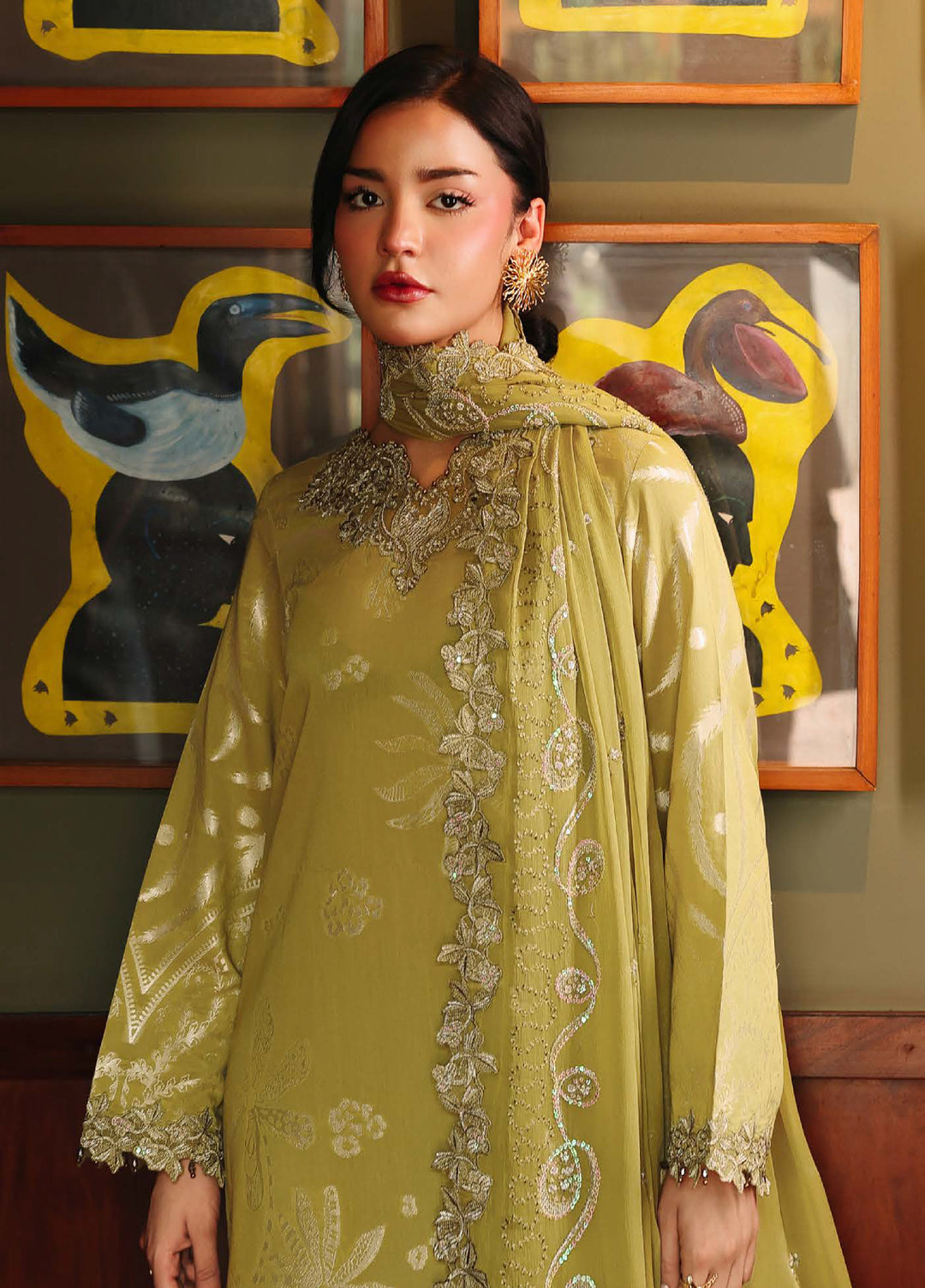 Maya by Nureh Unstitched Embroidered Jacquard 3 Piece Suit NU26UJM NJ-107 - Casual Collection