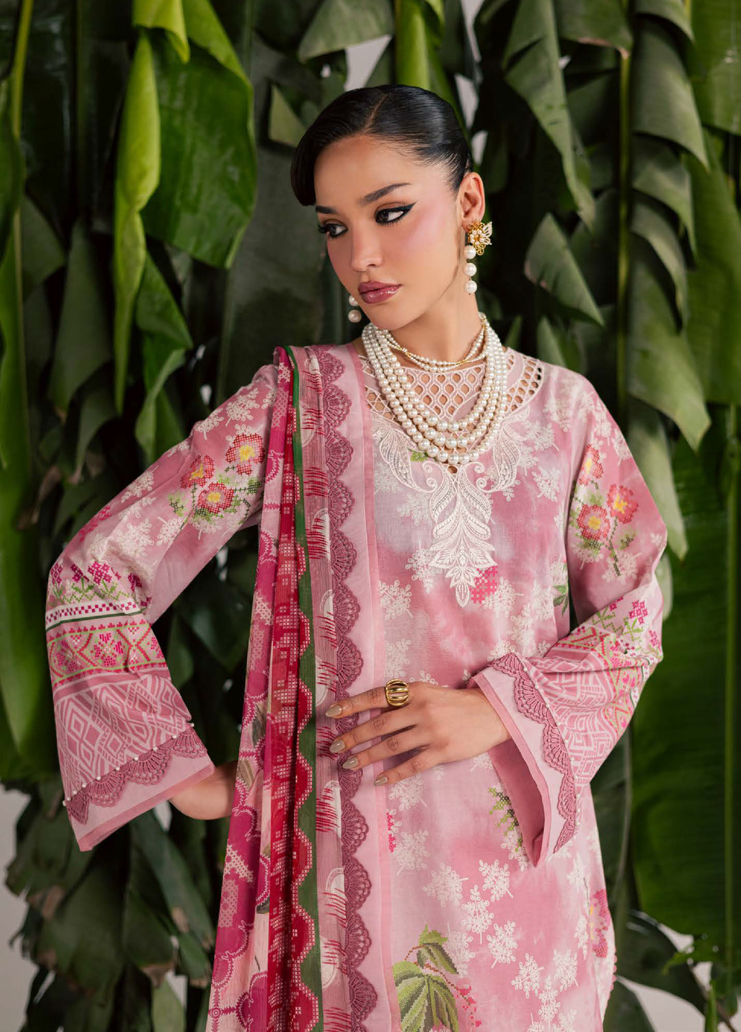 Daily Delight by Nureh Unstitched Embroidered Lawn 3 Piece Suit NU26UDDL DD-25 - Summer Collection