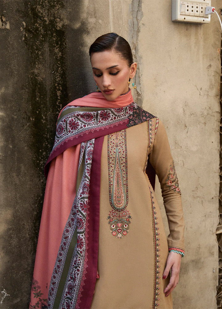 Jugnu by Hussain Rehar Unstitched Karandi Embroidered Suits 3 Piece HR25JW Dahr - Winter Collection