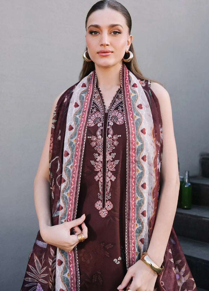 Afsanah by Seran Unstitched Embroidered Lawn 3 Piece Suit SN26UAVII D6-MYRA - Summer Collection