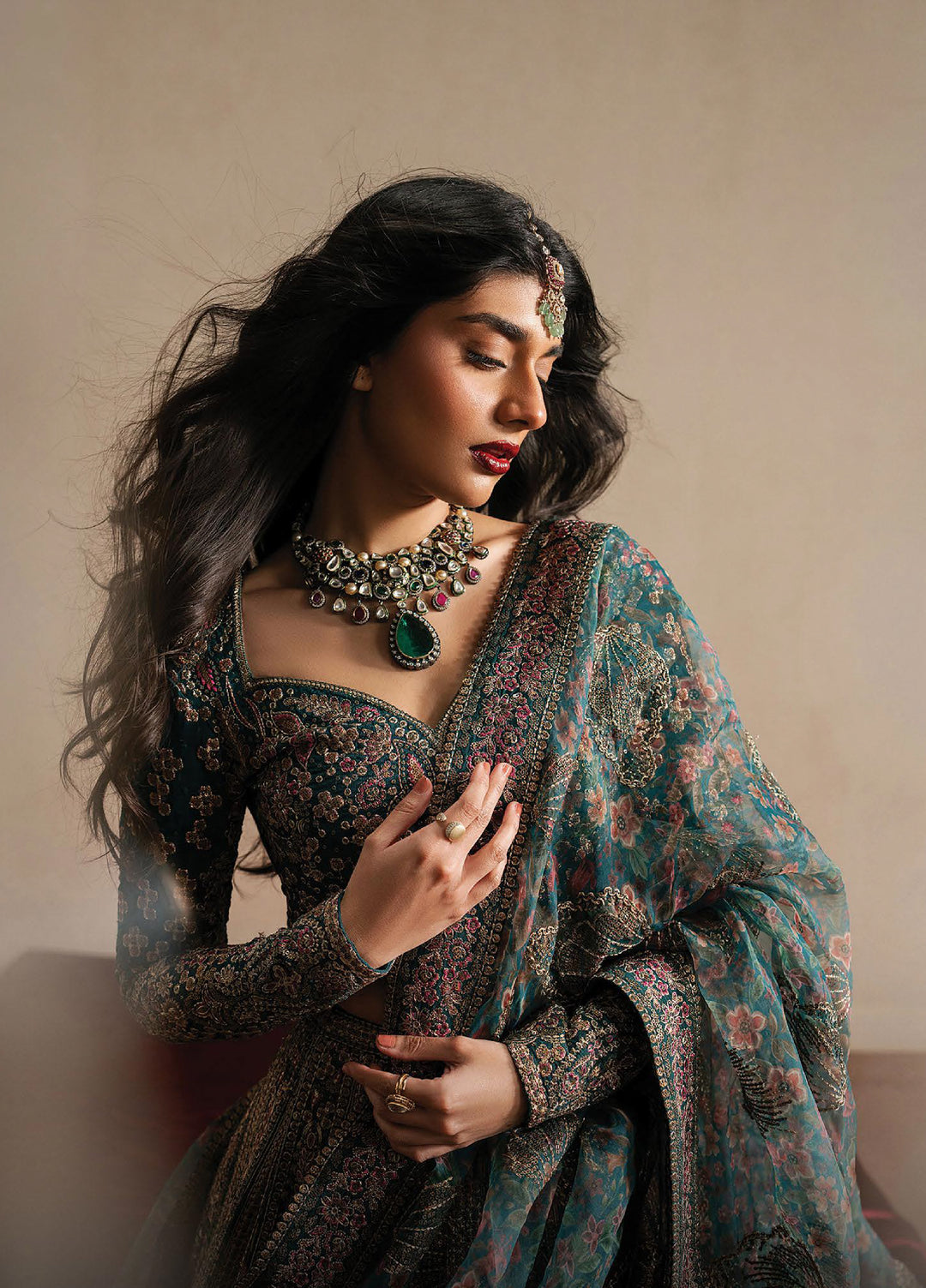 Qurbat by Ayzel Unstitched Embroidered Silk 3 Piece Suit AAF26UQ D-3 Tassavur - Festive Collection