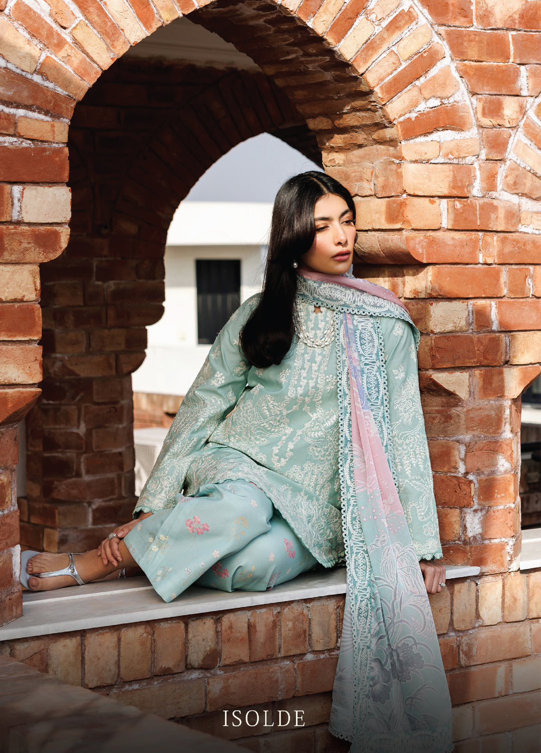 Mirabelle by Emaan Adeel Unstitched Embroidered Luxury Lawn 3 Piece Suit EA26UML D5 Isolade - Festive Collection