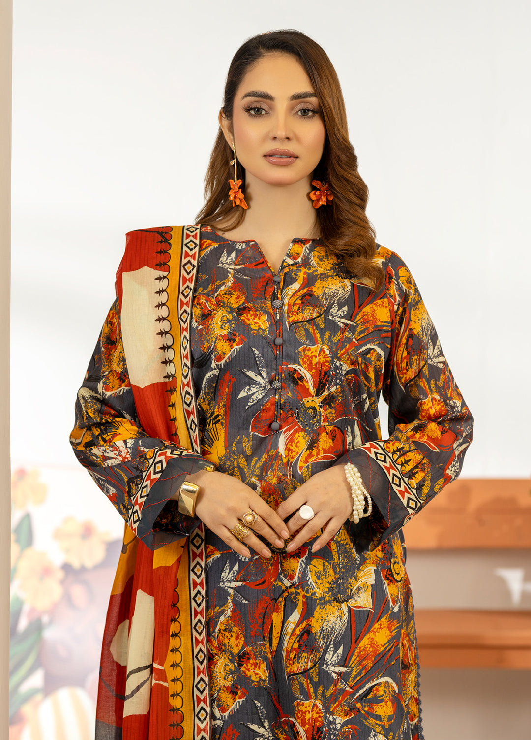 Salina by Regalia Textiles Unstitched Digital Printed Lawn 3 Piece Suit RG26SUVIII D-7 - Summer Collection