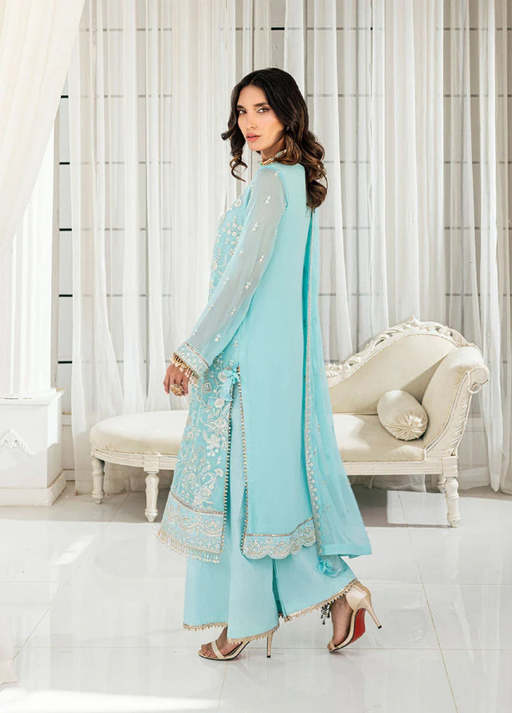 Signature by Salitex Embroidered Chiffon Suits Unstitched 3 Piece SUNS7CH043UT - Summer Collection