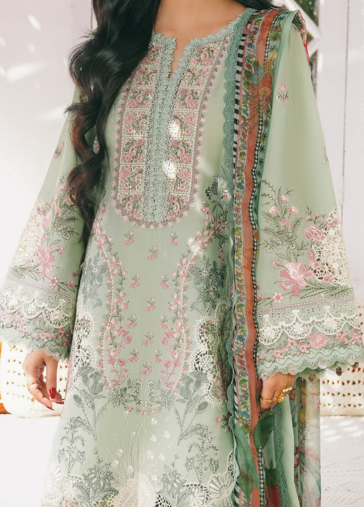 Ek Fasana by Kahf Premium Unstitched Embroidered Luxury Lawn 3 Piece Suit KHF26UFL KLB 4B SITARA - Festive Collection
