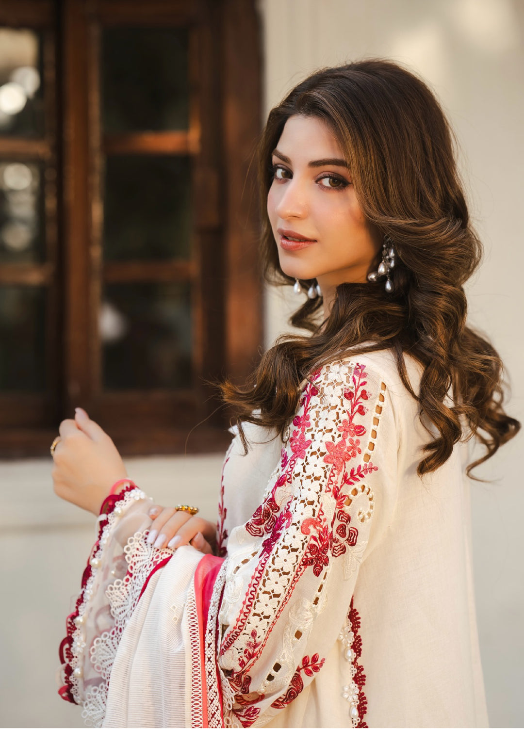 Maria B Unstitched Embroidered Luxury Lawn 3 Piece Suit MB26UEL 9A - Eid Collection