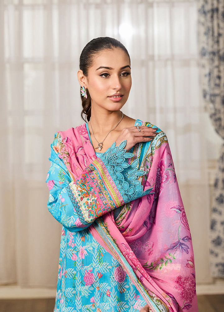 Raha Summer Prints by RajBari Unstitched Printed Lawn 3 Piece Suit RB26URVI D-10 - Summer Collection