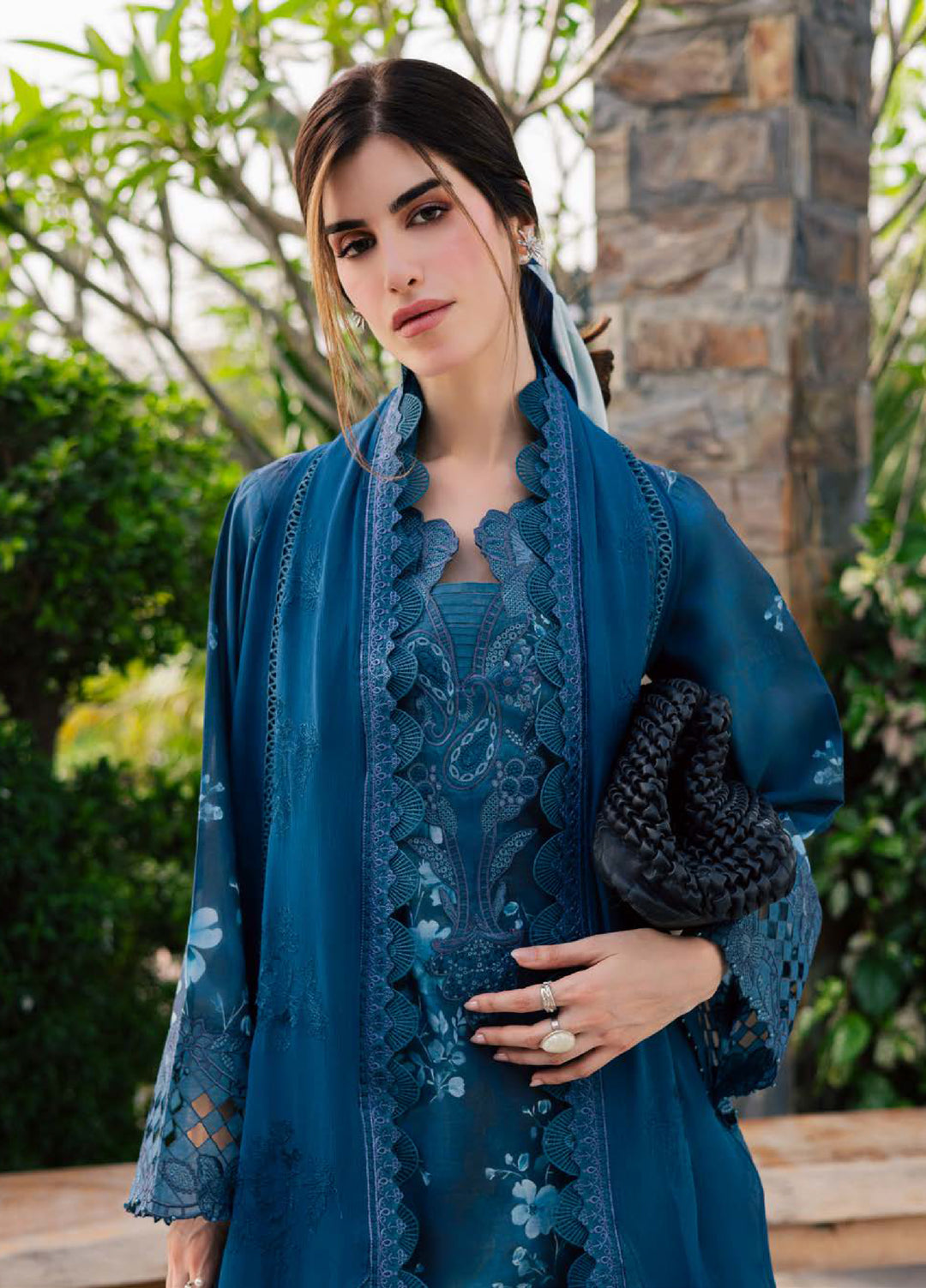Lily May by Nureh Unstitched Embroidered Lawn 4 Piece Suit NU26ULL NE-260 - Eid Collection