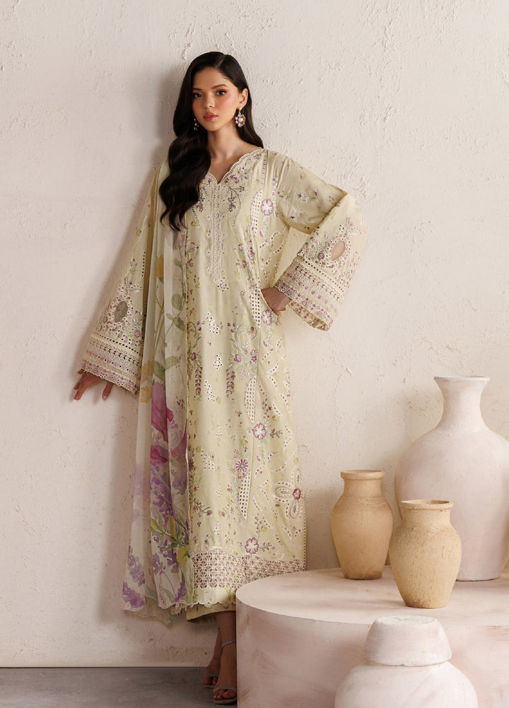 Iznik Unstitched Embroidered Lawn 3 Piece Suit IZ26ULF IBE-08 - Festive Collection