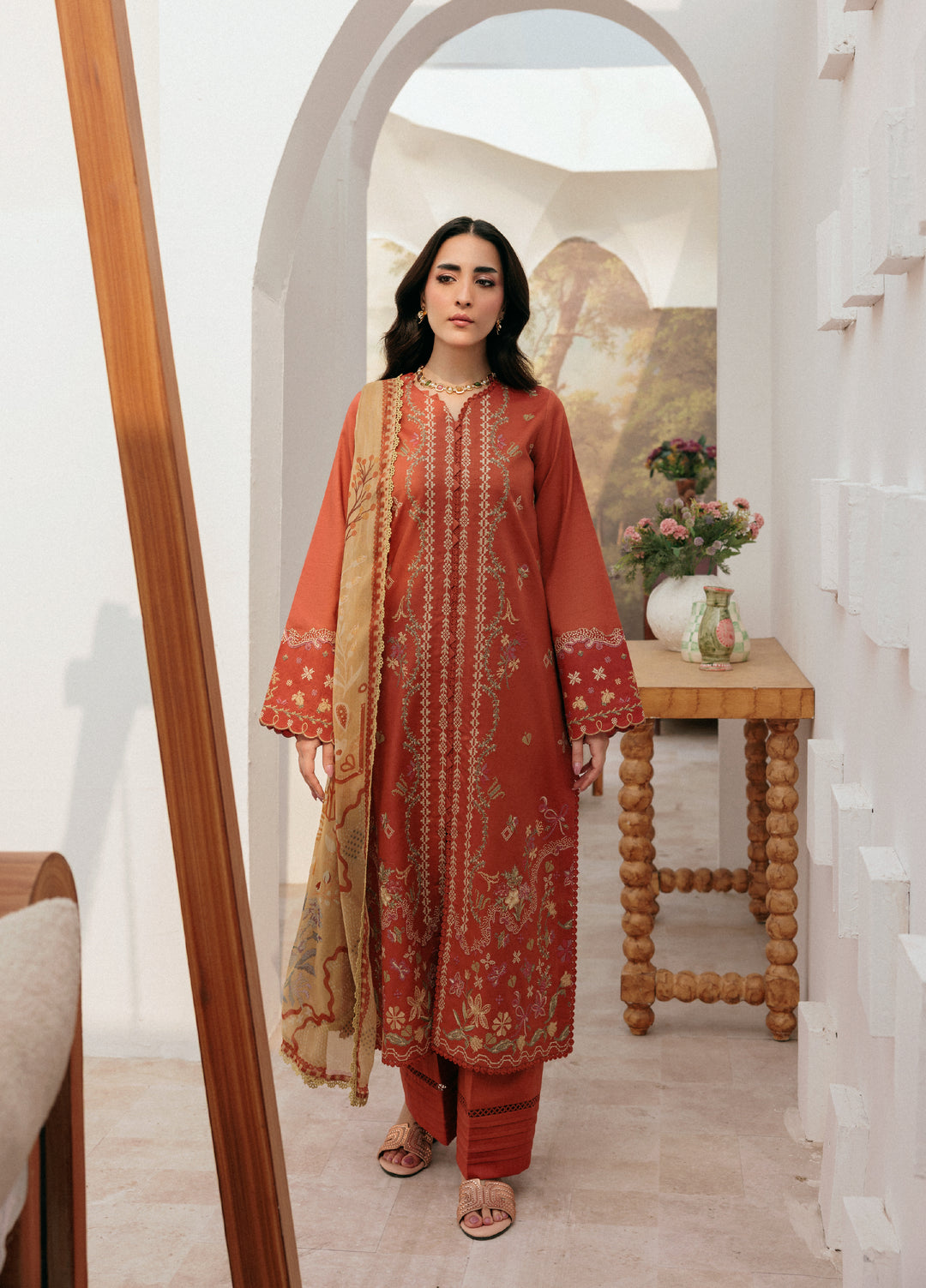 Zync by Florent Untitched Lawn Embroidered 3 Piece Suit FL26UZ FZ-6B - Summer Collection
