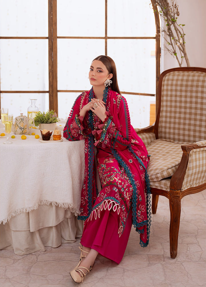 Shanaya by Mahnur Unstitched Lawn Embroidered 3 Piece Suit MN26US SN-07 - Summer Collection