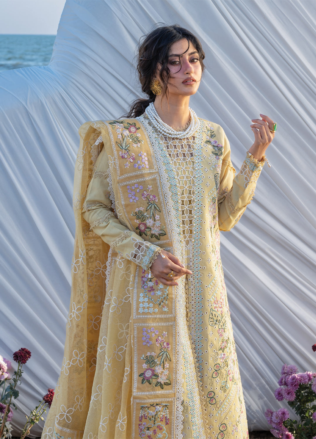 Sirene by Mahnur Unstitched Embroidered Lawn 3 Piece Suit MN26USL S-02 - Summer Collection