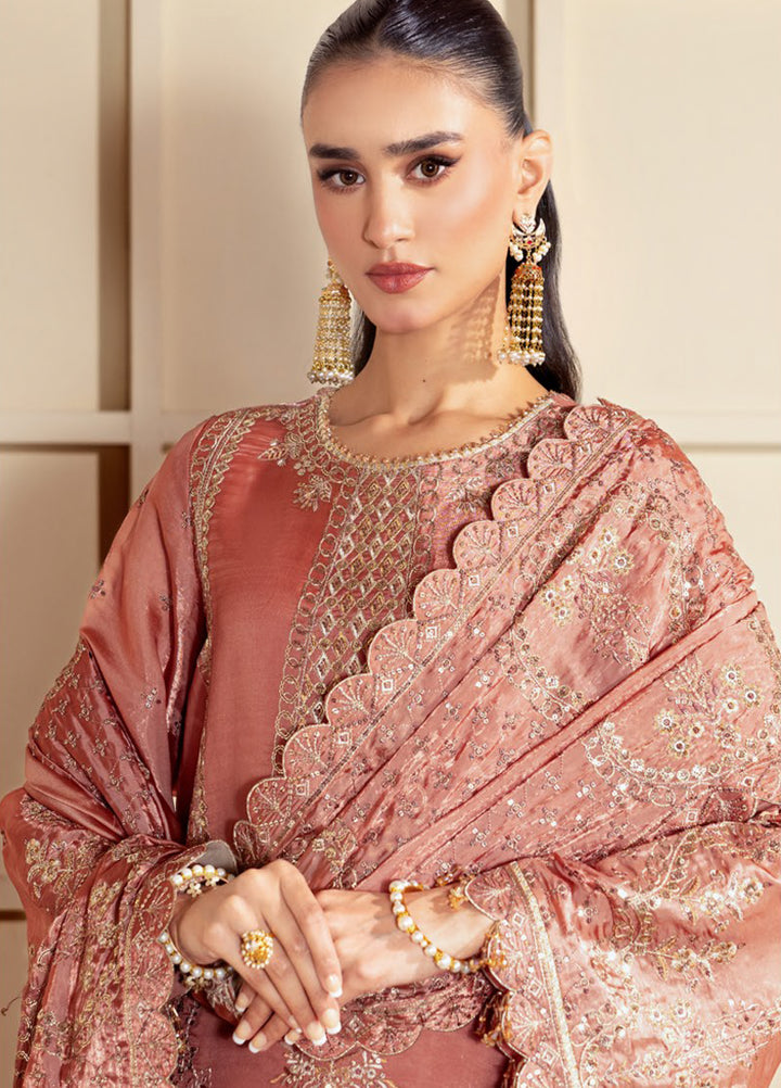 Aaina by Alizeh Unstitched Embroidered Sheesha Silk 3 Piece Suit AF26UASS D-2 NAIA - Festive Collection