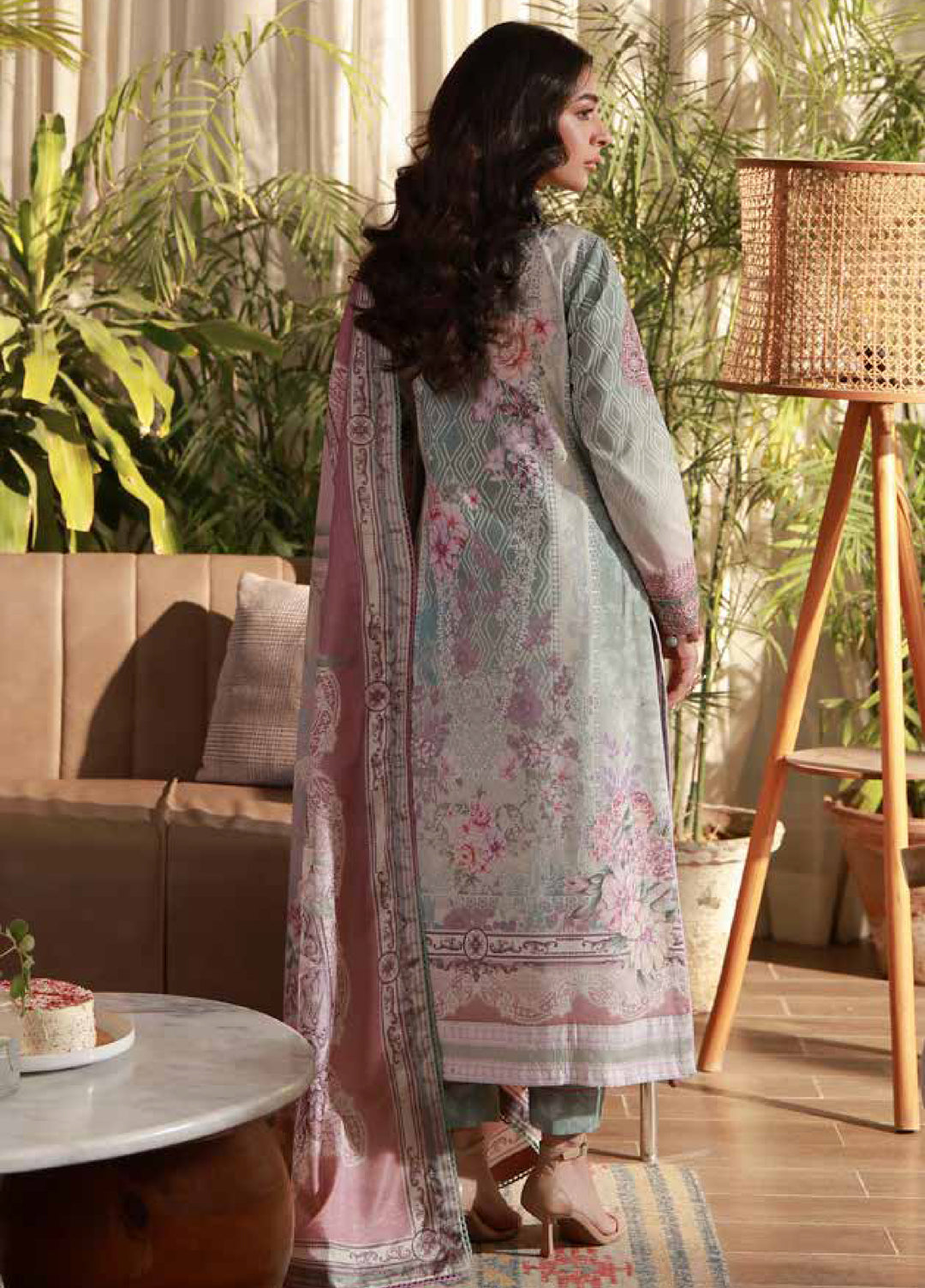 Delia by Gulaal Unstitched Embroidered Lawn 3 Piece Suit GL26UD D-3 Elys - Summer Collection