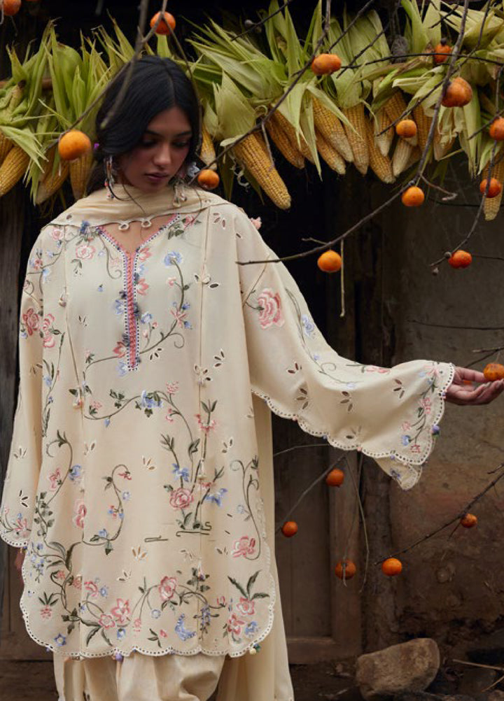 Meili by Zaha Unstitched Embroidered Lawn 3 Piece Suit ZK26UML ZL26-04B - Festive Collection