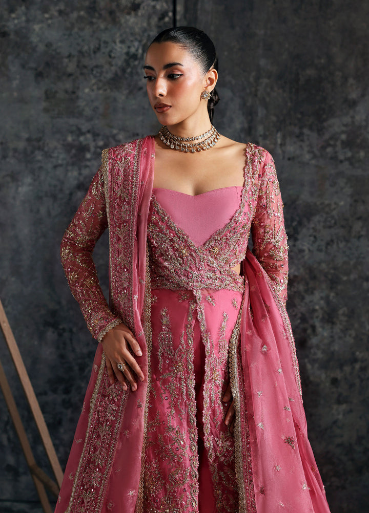 Seraphine by Zarposh Unstitched Embroidered Organza 3 Piece Suit Lilium - Wedding Collection