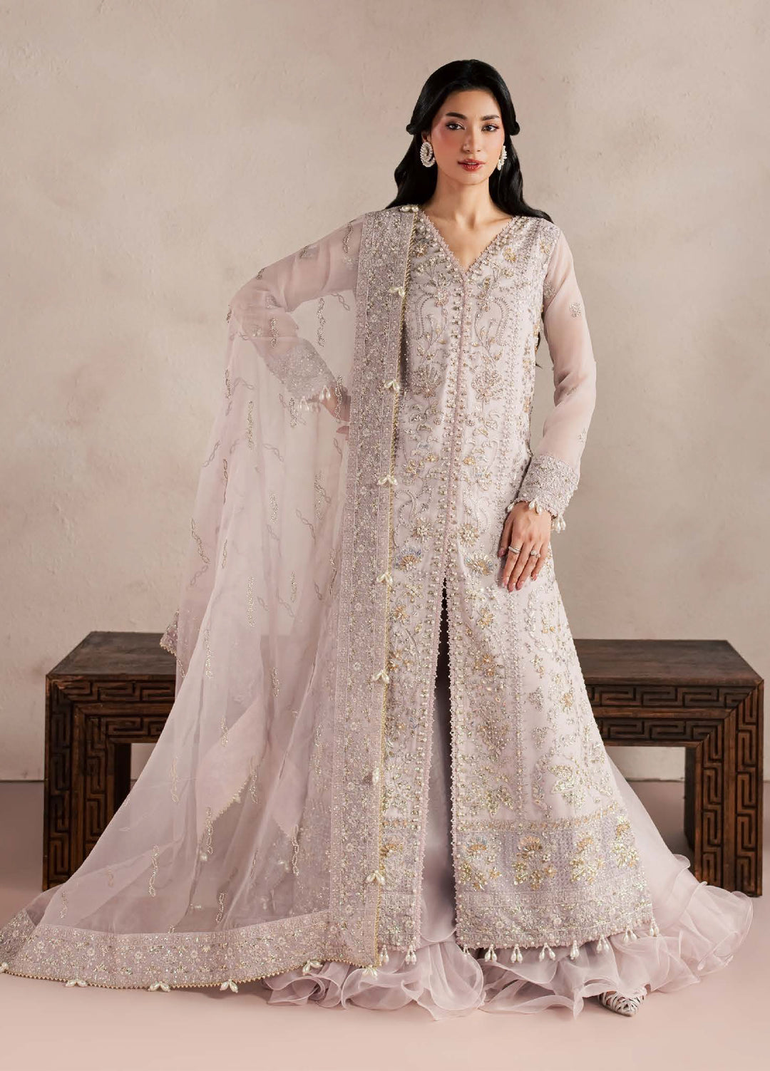 Sorelle by Aylin Unstitched Hand work Organza 3 Piece Suit AY26US Elara - Festive Collection