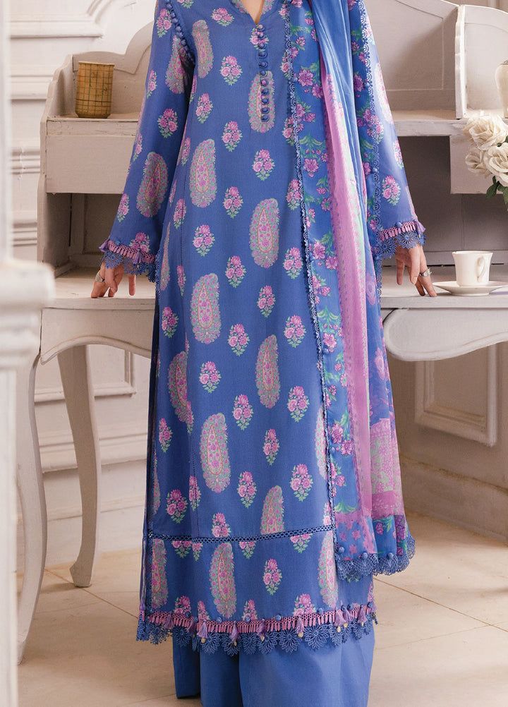 M Basics By Maria B Unstitched Digital Printed Linen 3 Piece MB25UW 1110-B - Winter Collection