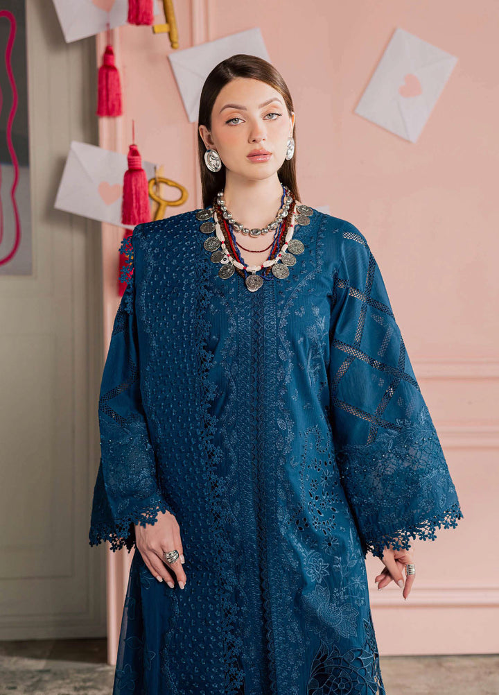 Feya by Nureh Unstitched Embroidered Lawn 3 Piece Suit NU26UFEL FE-14 - Eid Collection