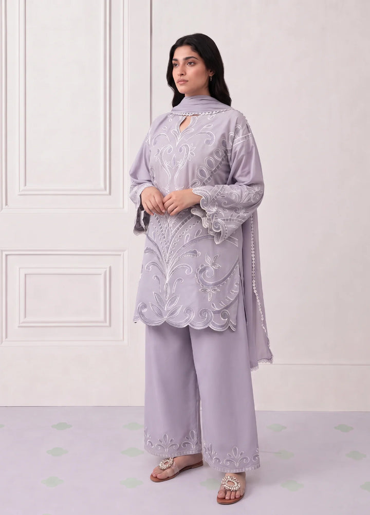 Scherezade Women RTW Embroidered Lawn Cotton 3 Piece Suit LILLY - Casual Collection