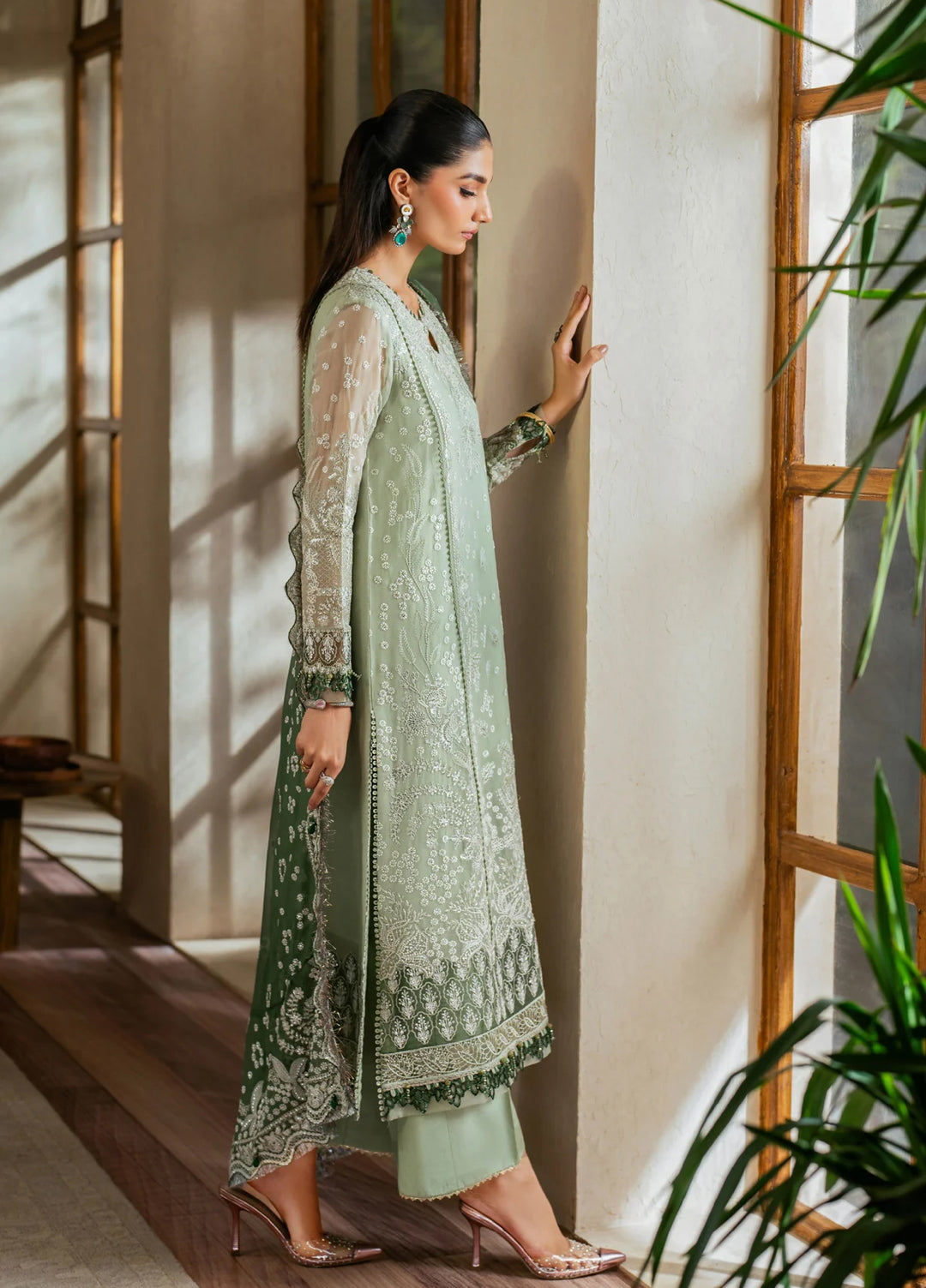 Xenia Formal Unstitched Luxury Chiffon Suits 3 Piece XE25FL Verdura - Formals Collection